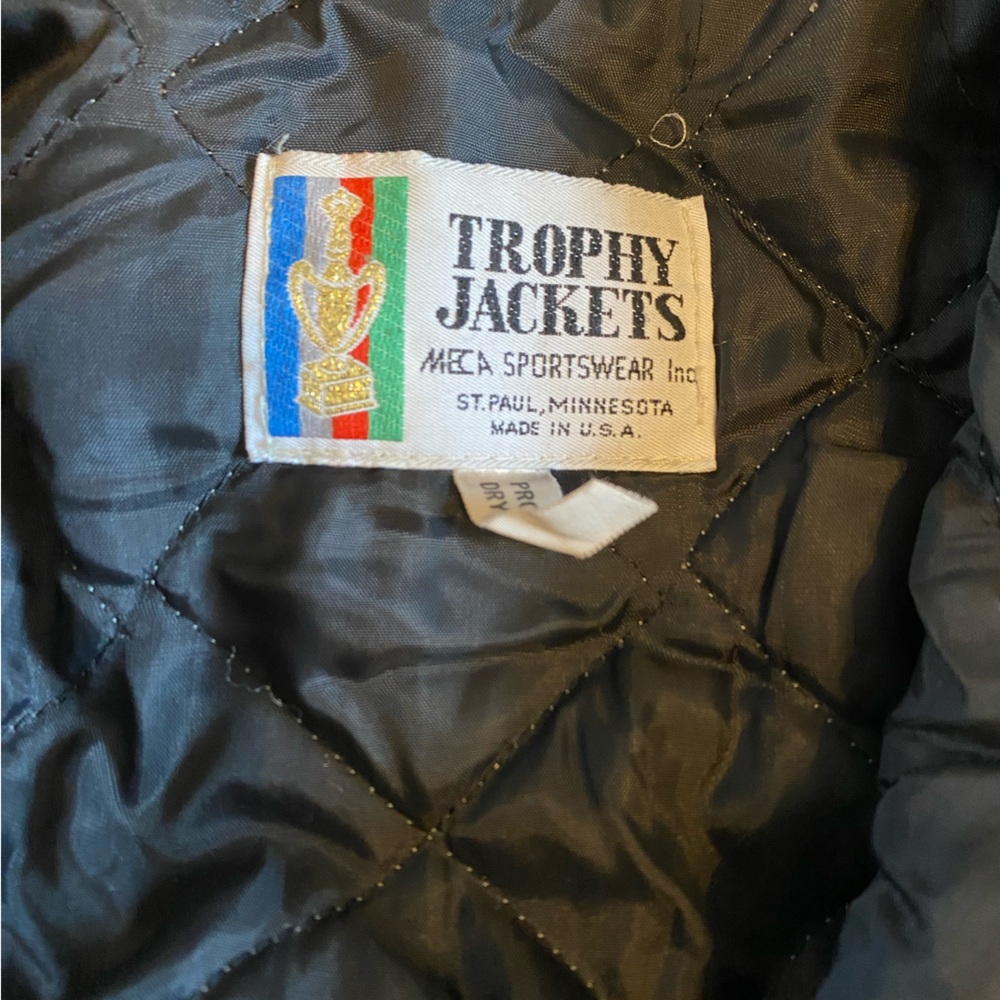 Navy Vintage Letterman’s Jacket - Picture 2 of 4